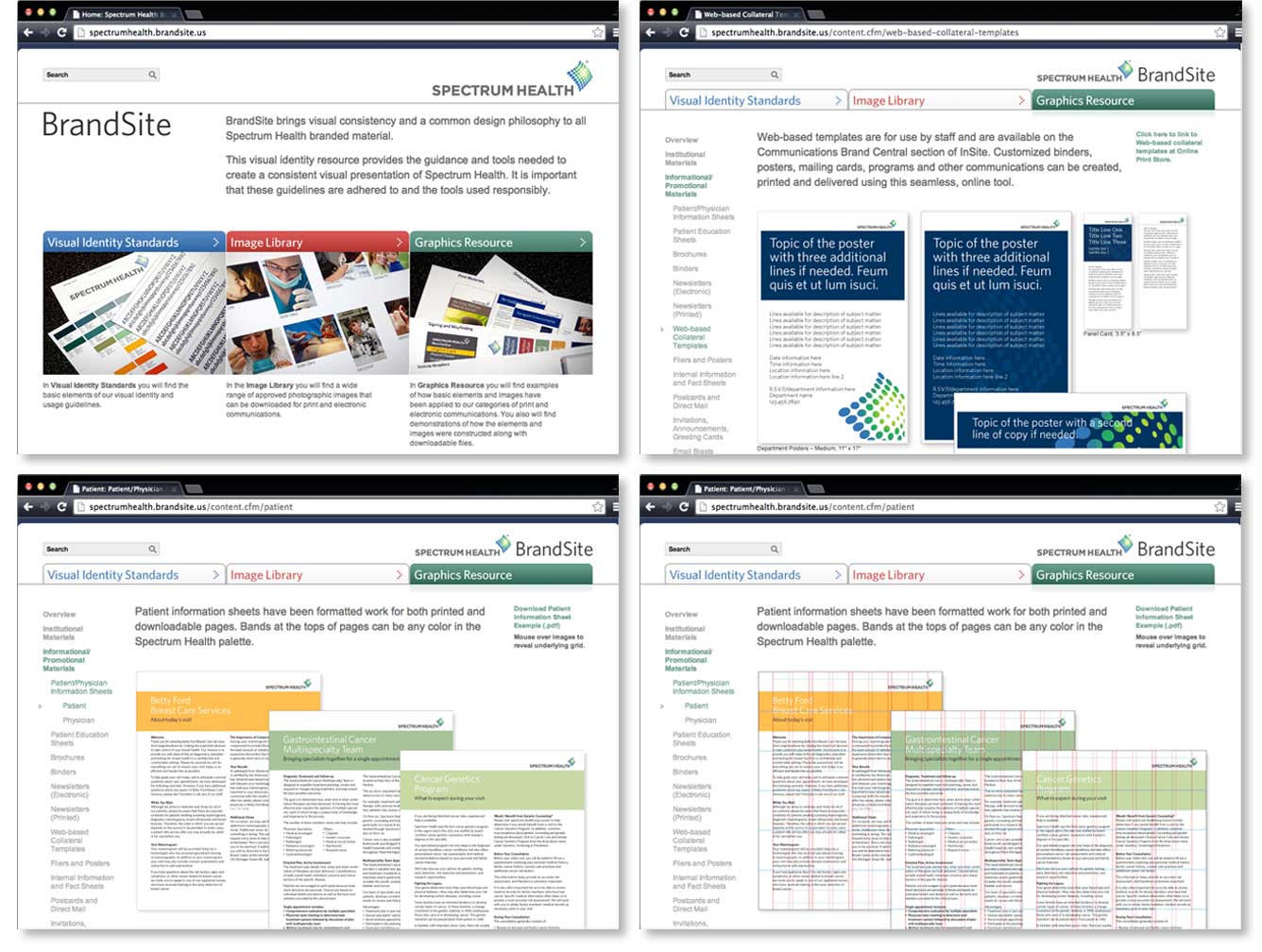 spectrum-health-system_BrandSite_1.jpg Art Direction by: Bart Crosby, Crosby Associates